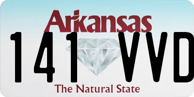 AR license plate 141VVD