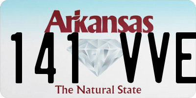 AR license plate 141VVE