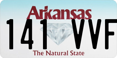 AR license plate 141VVF