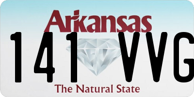 AR license plate 141VVG