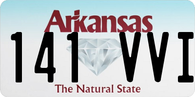 AR license plate 141VVI