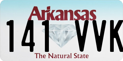 AR license plate 141VVK
