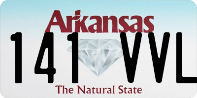AR license plate 141VVL