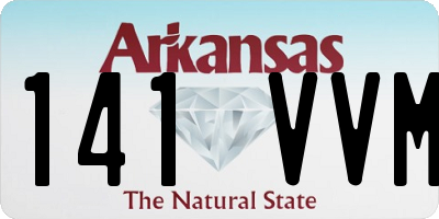 AR license plate 141VVM