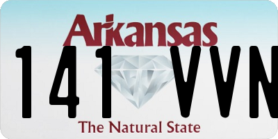 AR license plate 141VVN
