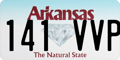 AR license plate 141VVP