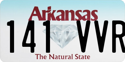 AR license plate 141VVR