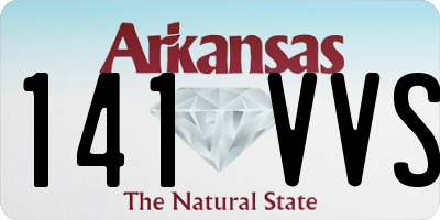 AR license plate 141VVS