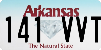 AR license plate 141VVT