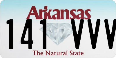 AR license plate 141VVV