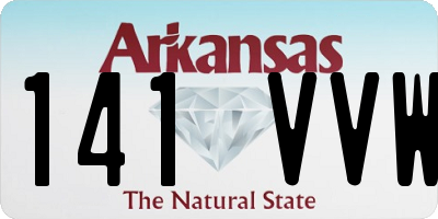 AR license plate 141VVW