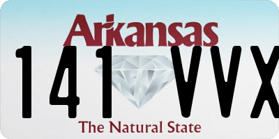 AR license plate 141VVX