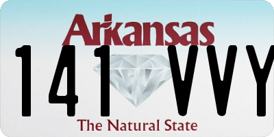 AR license plate 141VVY