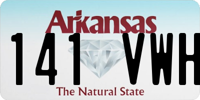 AR license plate 141VWH