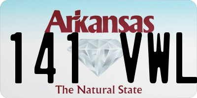 AR license plate 141VWL