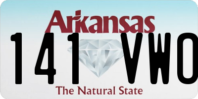 AR license plate 141VWO