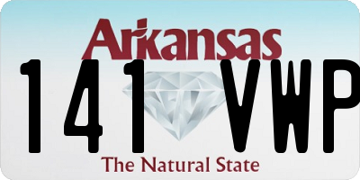 AR license plate 141VWP