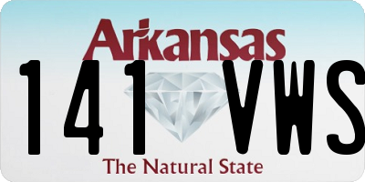 AR license plate 141VWS