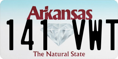 AR license plate 141VWT