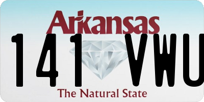 AR license plate 141VWU