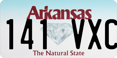 AR license plate 141VXC