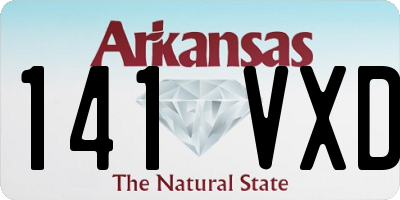 AR license plate 141VXD