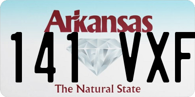 AR license plate 141VXF