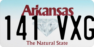 AR license plate 141VXG
