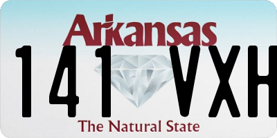 AR license plate 141VXH
