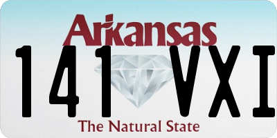 AR license plate 141VXI