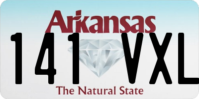 AR license plate 141VXL