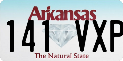 AR license plate 141VXP