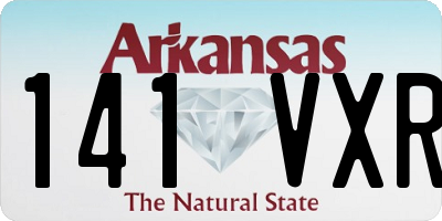 AR license plate 141VXR