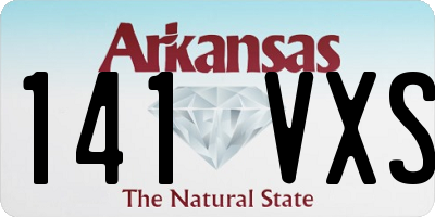 AR license plate 141VXS