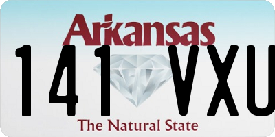 AR license plate 141VXU