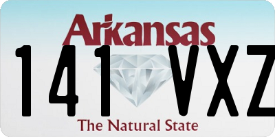 AR license plate 141VXZ