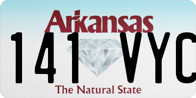 AR license plate 141VYC