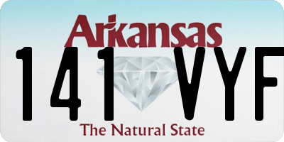 AR license plate 141VYF
