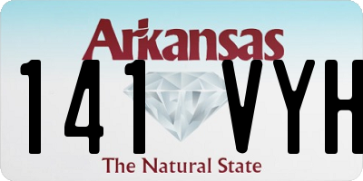 AR license plate 141VYH