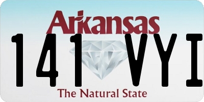 AR license plate 141VYI