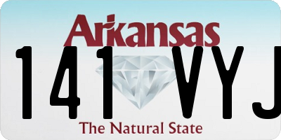 AR license plate 141VYJ