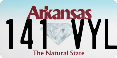 AR license plate 141VYL