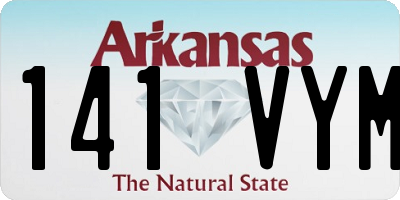 AR license plate 141VYM