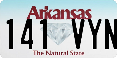 AR license plate 141VYN