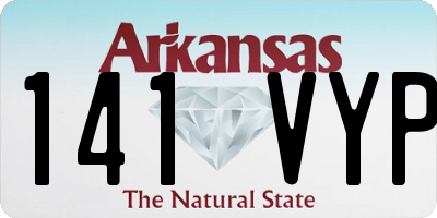 AR license plate 141VYP