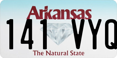 AR license plate 141VYQ