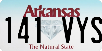 AR license plate 141VYS