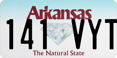 AR license plate 141VYT