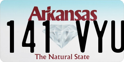 AR license plate 141VYU