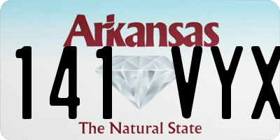 AR license plate 141VYX